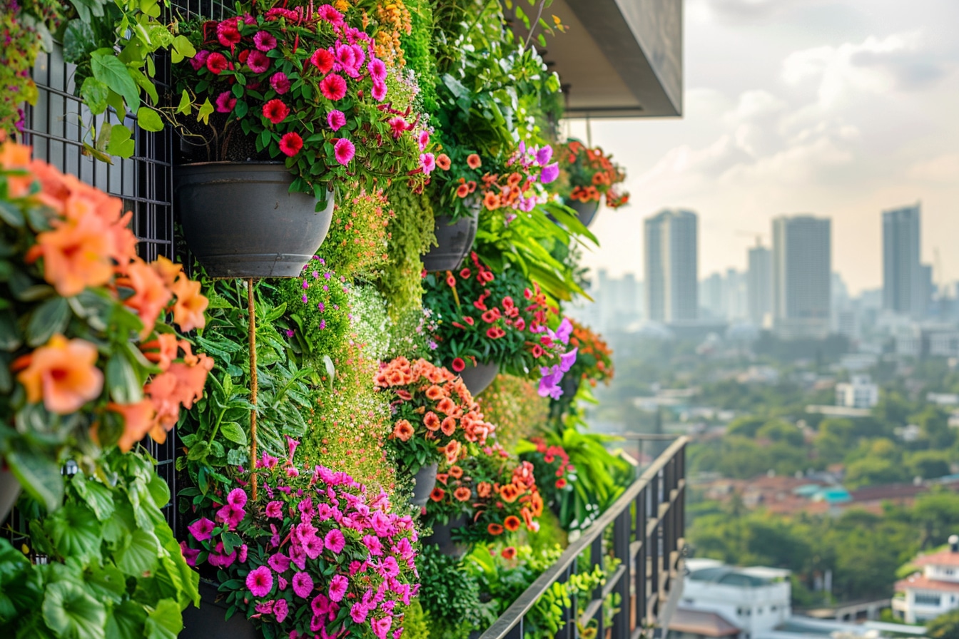 Jardinage vertical : optimisez l’espace et la beauté de votre balcon