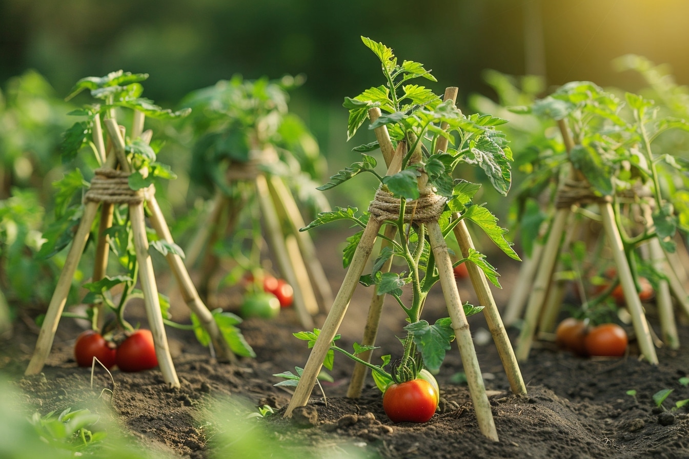 Vous ne croirez jamais comment des tuteurs de tomates faits maison peuvent transformer votre jardin!